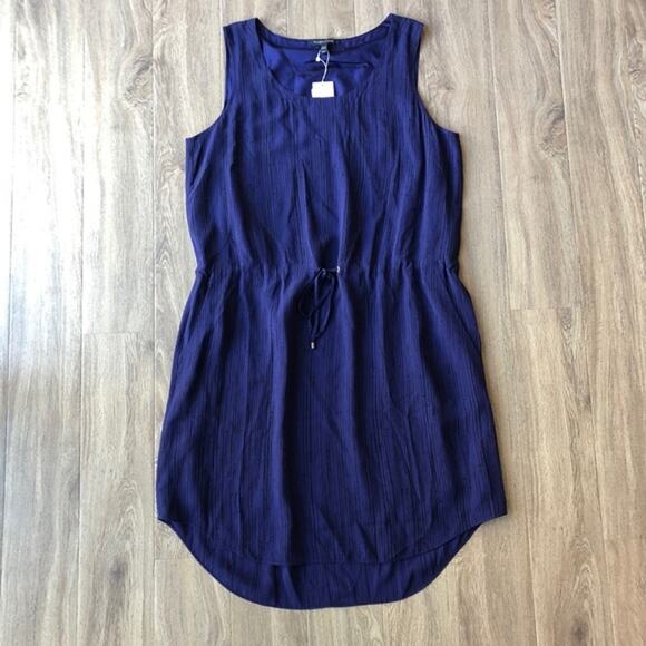 NWT Eileen Fisher XL Shima Printed Silk Crepe Scoop Neck Blouson Dress - Picture 4 of 9